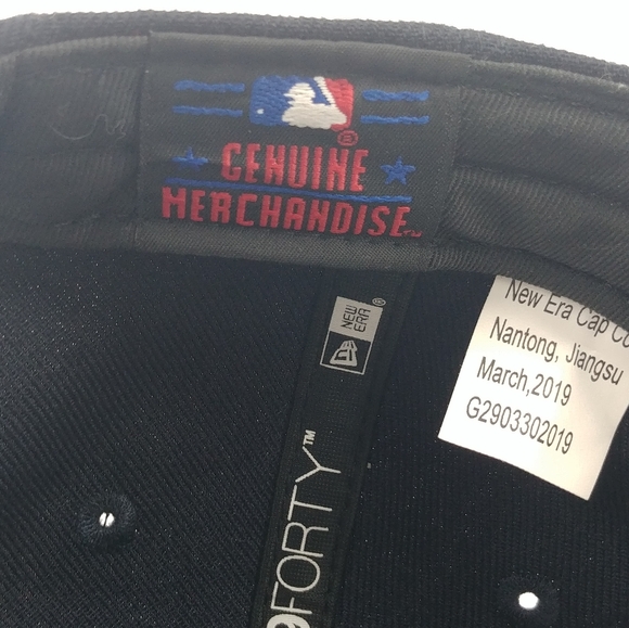 Atlanta Braves New Era Youth Blue, Red Peak 9Forty Hat MLB Cap, POSTSEASON 2019 - Picture 7 of 9